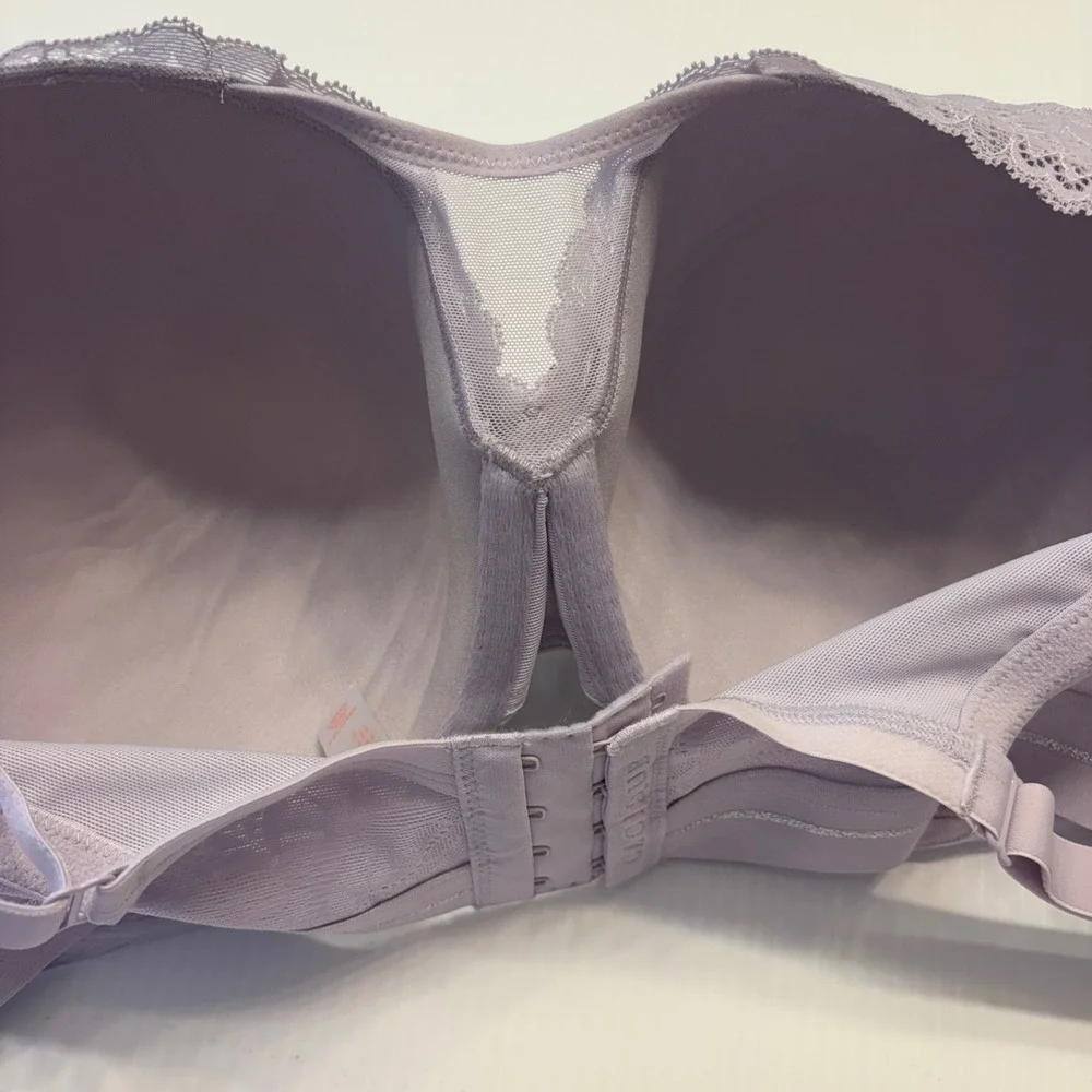 Cacique Bra Women 40DDD Lavender Lace Lightly Lined Full Coverage Underwire NEW